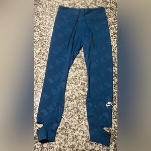 Nike Air Dri-Fit Teal Running Leggings